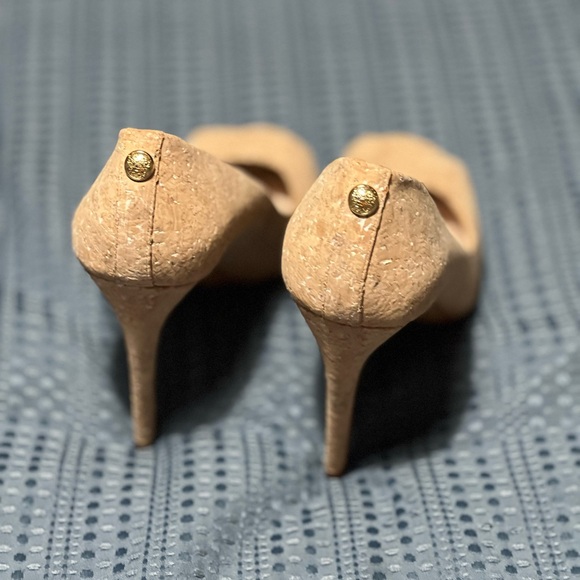 Vince Camuto Light Cork Open Toe Heels - Picture 4 of 8